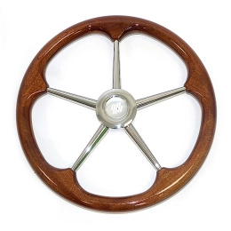 Колесо рулевое Ultraflex 400мм Махагон, немагнитная сталь (V.74)